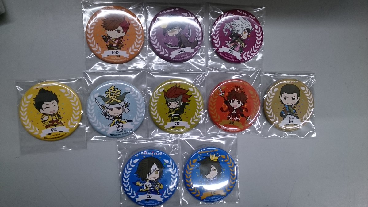 入荷情報】＃戦国BASARA より、BASARA CLUBトレーディング缶バッジが