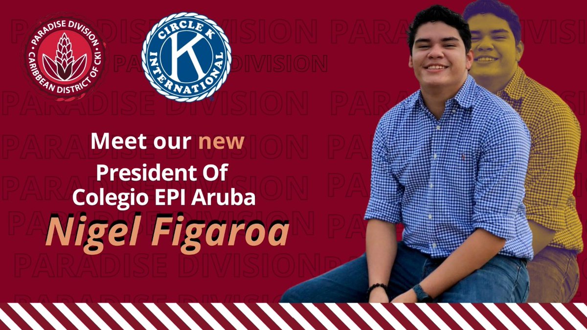 DivisionCki's tweet photo. Meet President @nigel_figaroa

'Hi, My name is Nigel Figaroa. 
I am in my third and final year at @ckiepi Colegio EPI Aruba where I am studying Hospitality and Tourism Management. I like volunteering in my freetime and l enjoy watching and playing sports.'

#PARADISESTRONG https://t.co/CDiqbsD1nk