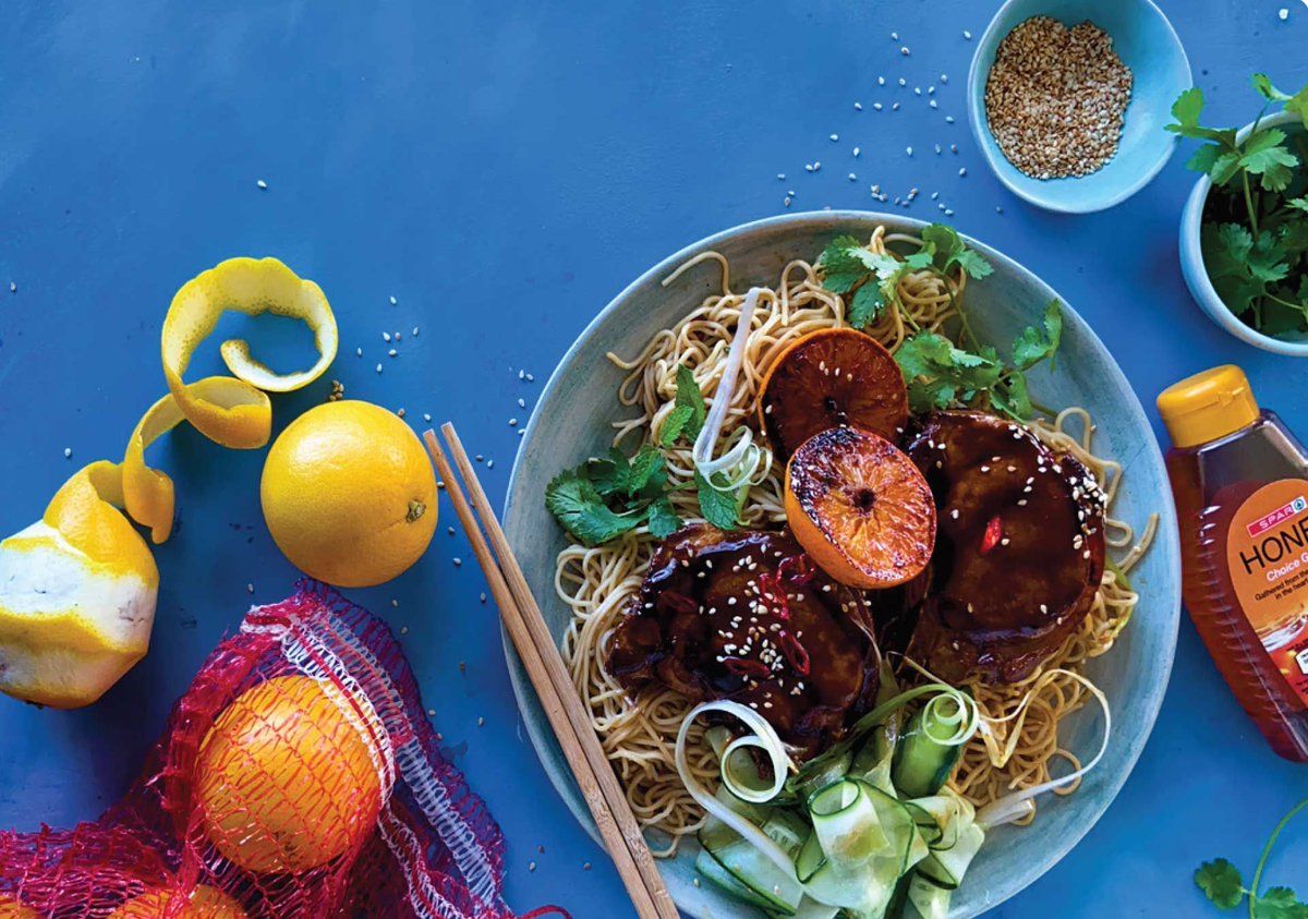 OlivedaleSPAR's tweet photo. Looking for weekend plans? Well lets play #WeekendChef 🔥 Here is your delicious Asian recipe to prepare 'Sticky Pork Chops on Soy Noodles Recipe'. Ready... Steady... Go... https://t.co/me2eqZjBm4 https://t.co/Ie5aXTUo8g