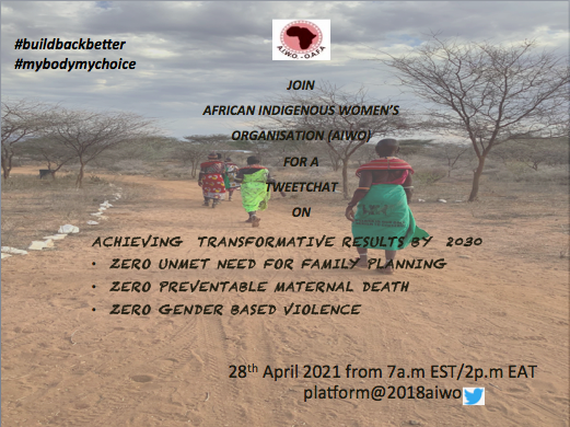 We present to you a tweet chat titled 'achieving three transformative results by 2030'🔁

See poster below for details.Let's share, retweet and don't forget to set a calendar reminder to join in.
