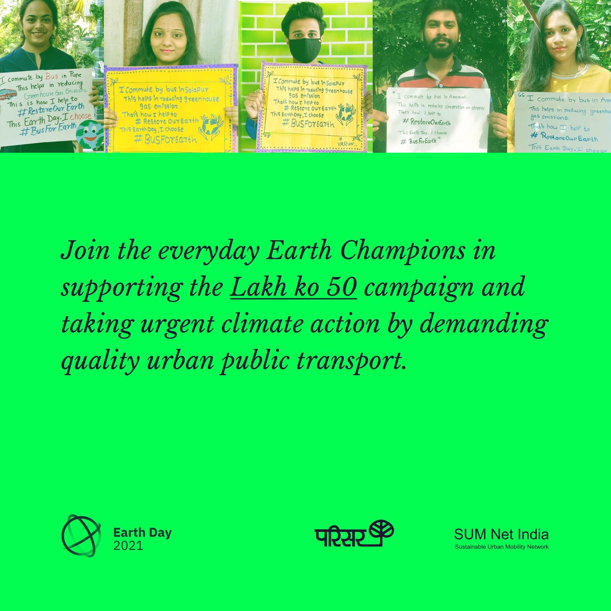 parisarpune's tweet photo. #LakhKo50 and #MahaBus50 campaign advocate for improving urban bus services in all the cities of Maharashtra. This will go a long way in making cities cleaner, greener and sustainable.

@AUThackeray @mumbaimatterz @SUMNetIndia @c40cities https://t.co/tN8pNXfItE