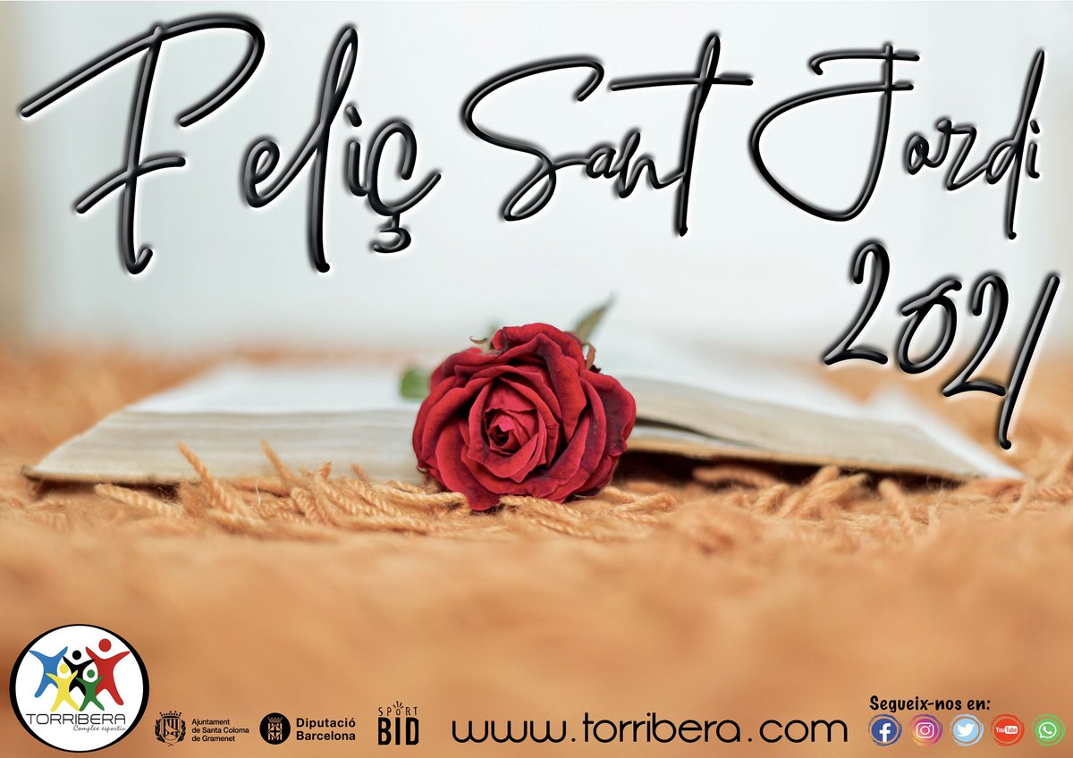 Torribera's tweet photo. Feliç diada de Sant Jordi! 🌹 📖 🐉 
#Torribera #santacoloma #padel #tenis #futbolsala #fronton #piscina #sport #sportlife #natura #lleure https://t.co/qJwoP431AW