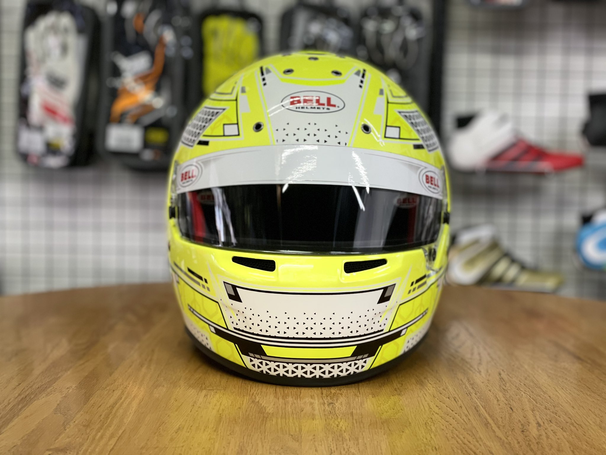 Casque karting Bell RS7 K STAMINA YELLOW