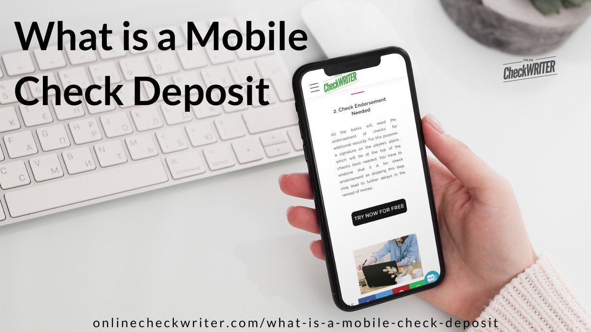 webcheckwriter's tweet image. onlinecheckwriter.com/what-is-a-mobi…

Snap a picture of both sides of the check with your smartphone and deposit it using the bank's mobile app. Create checks using OnlineCheckWriter and deposit them using your mobile following some steps.

#CheckEndorsement #MobileCheckDeposit #CheckDeposit