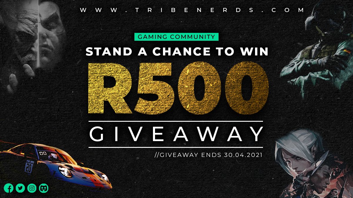 !!!GIVEAWAY!!!

The Tribe Has Spoken
Stand a chance to win R500 in cash from Tribe Nerds A Gaming Community for Everybody.

All you need to do is follow the simple steps on this link to get started: tribenerds.com/r500-in-cash-g…

Be sure to join us on discord: discord.gg/3dTvM5Nn8D