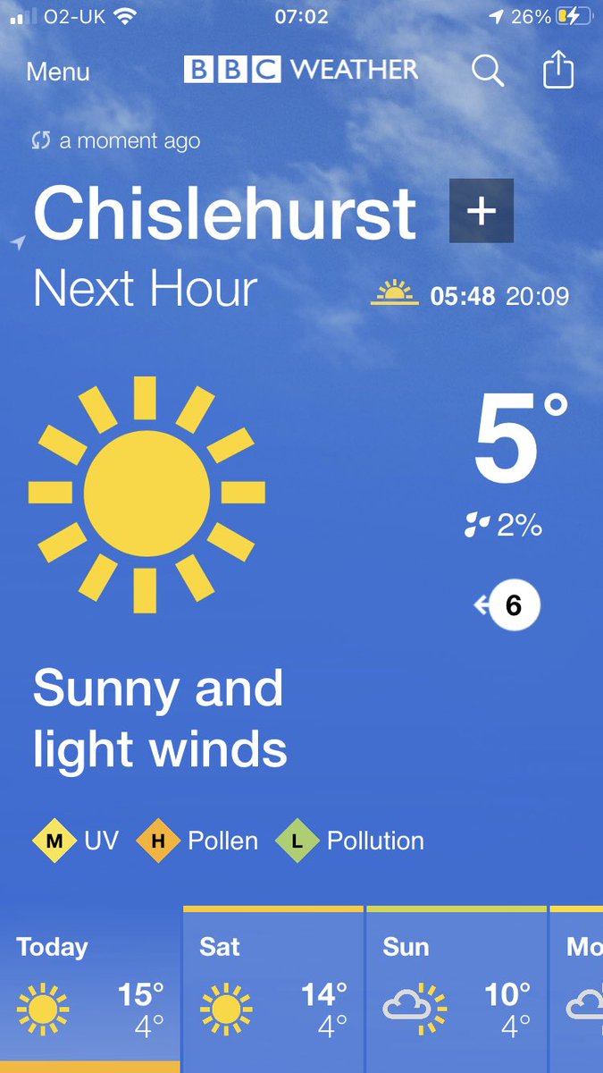 Another glorious day and a sunny weekend ahead in beautiful #Chislehurst.