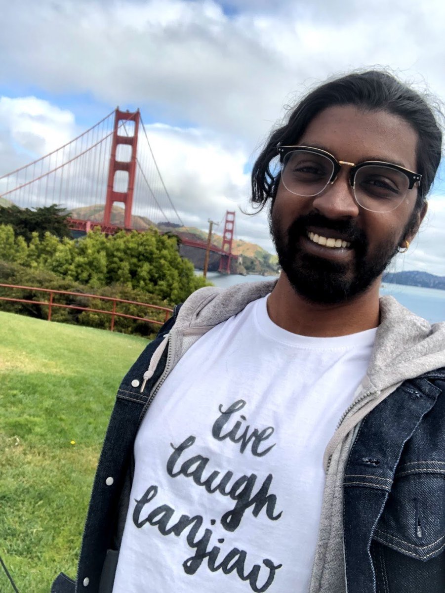 I have a soft spot for the Golden Gate Bridge . It's halfway across the planet from where I am, and meeting it up close felt like the culmination of an important pilgrimage. (I made sure to bring a little piece of  with me) https://twitter.com/sarthakva/status/1385473472558600196