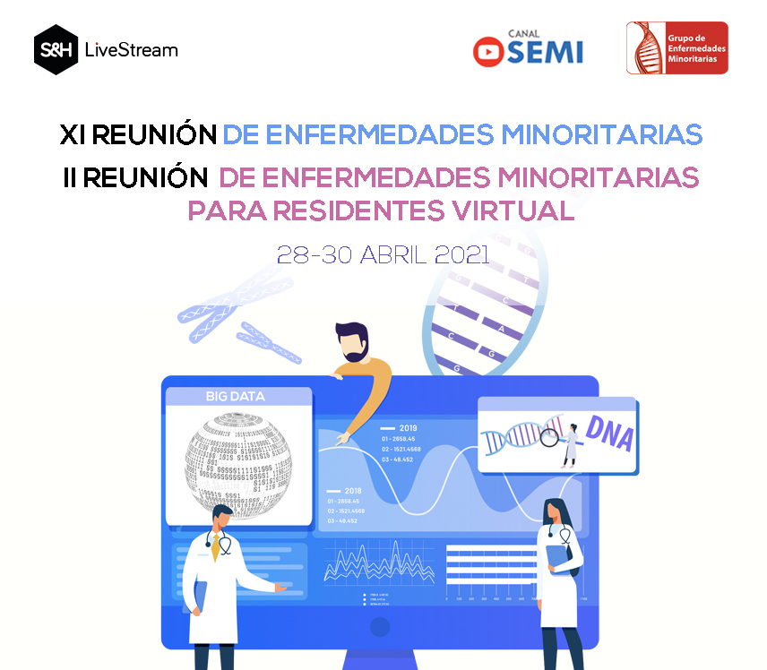 📢🔴#EnfermedadesMinoritarias | 1⃣1⃣ Reunión de Enfermedades Minoritarias (#EEMM) de <a href="/GTEMinoritarias/">GTEMinoritariasSEMI</a> en formato virtual 💻🩺
🗓️Del 28 al 30 de abril
🔗bit.ly/38UM8Br
#SEMITuit <a href="/Sociedad_SEMI/">Sociedad Española de Medicina Interna (SEMI)</a> <a href="/GTEMinoritarias/">GTEMinoritariasSEMI</a> @ToniRieraMestre