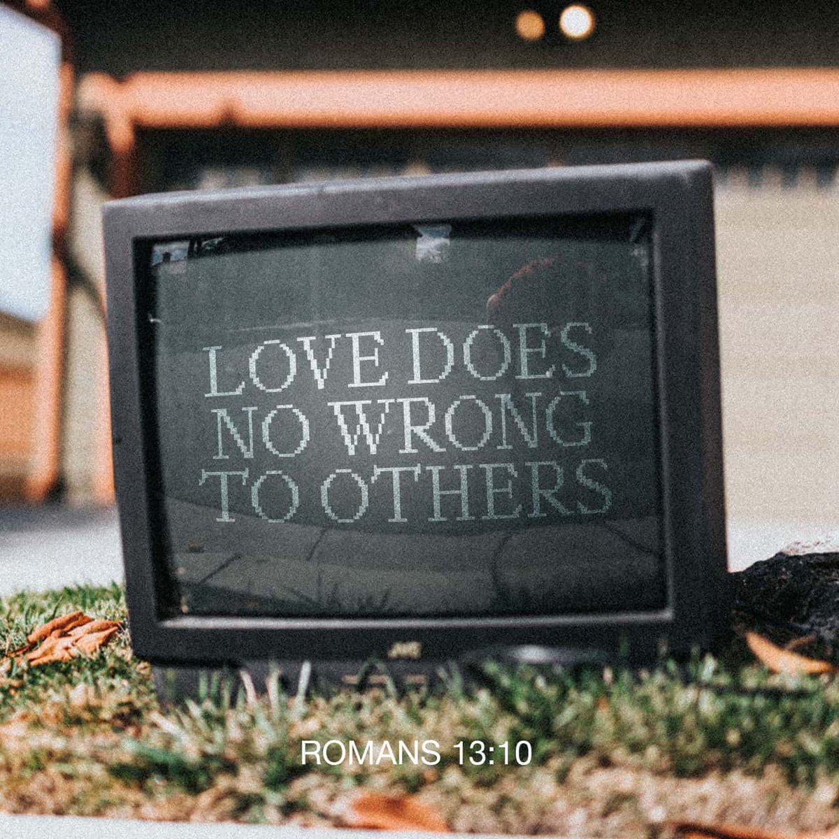 Love does no wrong to others, so love fulfills the requirements of God’s law. bible.com/116/ROM.13.10