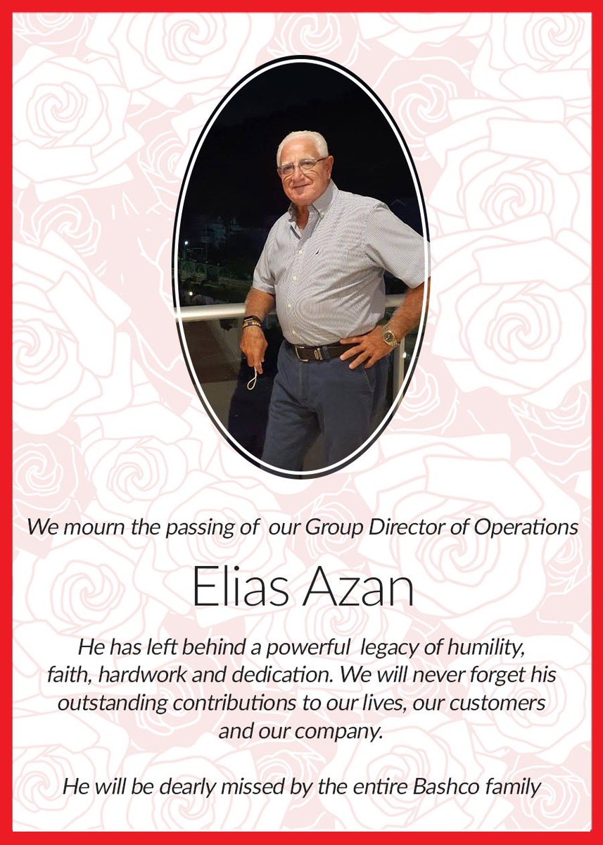 It is with great sadness that we announce the passing of our very own Elias Azan today. 

We take this moment to honour his life and keep his memory alive.