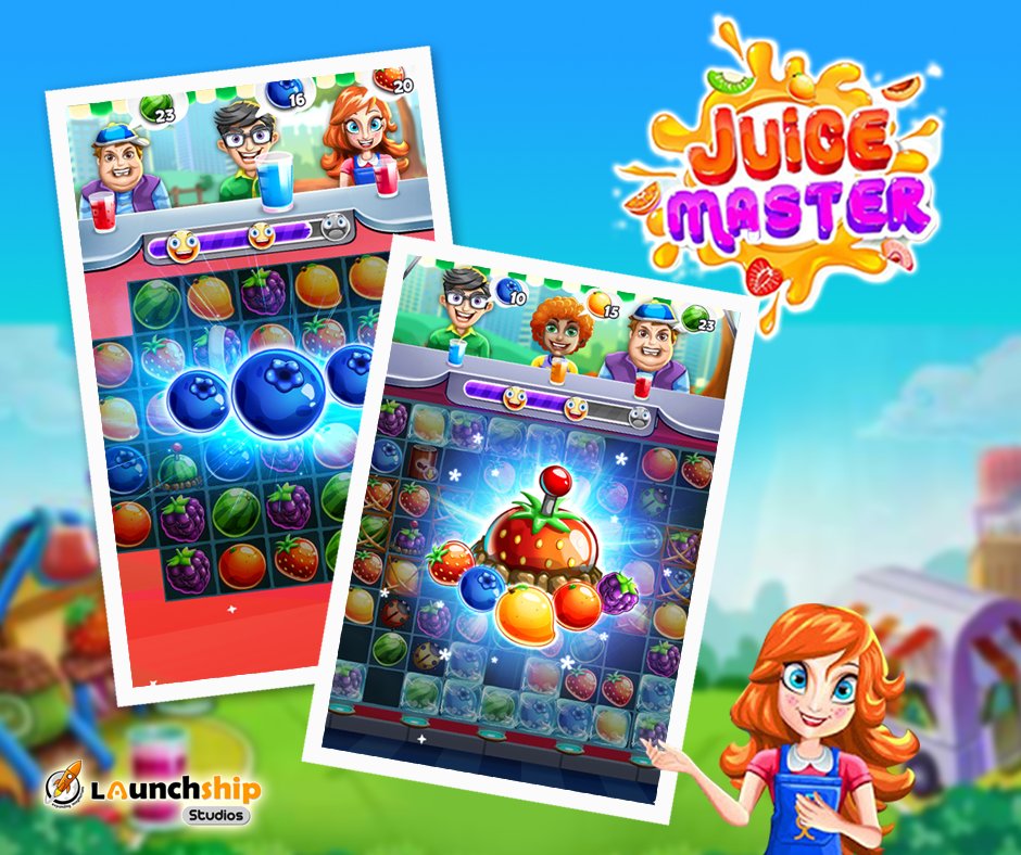 launchships's tweet photo. All the fruits are waiting to be ‘juiced’! Get ready to taste their deliciousness!

#Android: https://t.co/ShC2XR2Uy4
#iOS: https://t.co/vTWJcsSTBL

#Juicemaster #Juiceshop #match3games #puzzlesgames #healthy #colorfultime #summer #furits #launchshipstudios #fruitblast #juicecity https://t.co/Ow45THQPtE