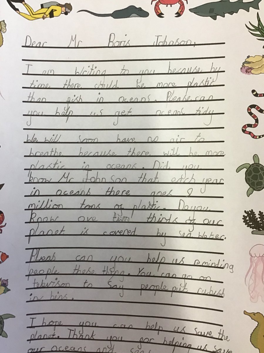 MrsPurkissWA's tweet image. Year 2 have been learning about how to look after our oceans as part of Earth Day celebrations! They've shown real passion &amp;amp; are disgusted by some of the facts they found out! They have all written a persuasive letter to our government to try &amp;amp; implement change! #REACH #WygateWay