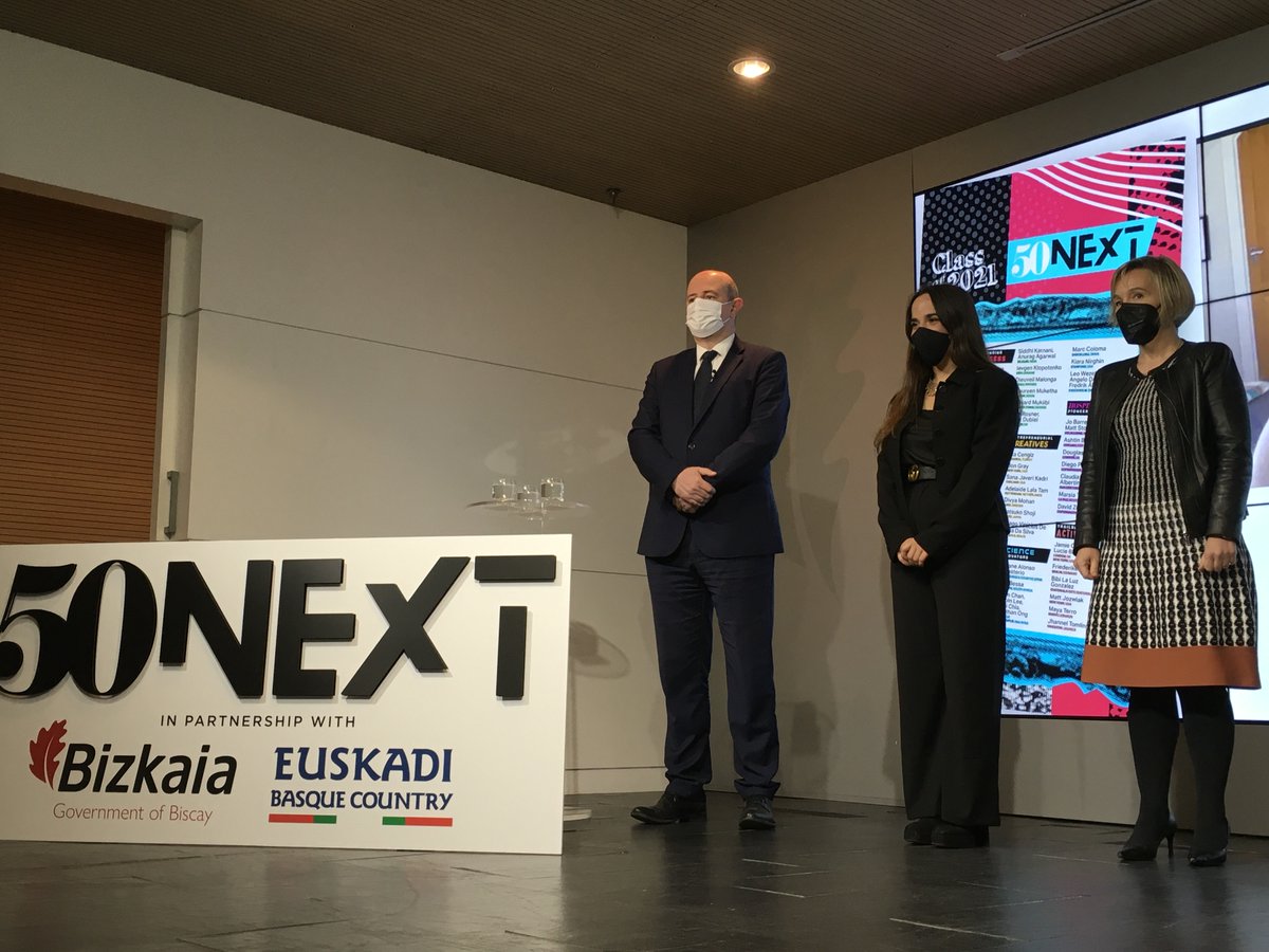 BittorOroz's tweet photo. 🔝 #50Next volverá a situar a #Euskadi en el centro del panorama gastronómico internacional. En la lista que hemos presentado hoy se encuentran tres jóvenes talentos vascos: Maitane Alonso y Ion y Mikel Zapiain #EuskadiBasqueCountry #CulinaryNation
📎 https://t.co/hbbPx7wEgp https://t.co/gw3frk9ujH