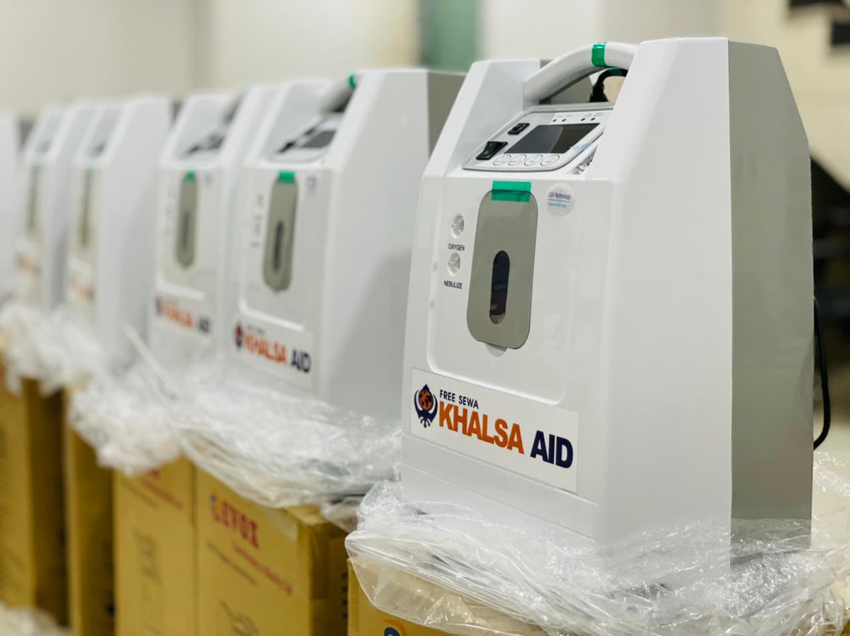 Amid shortage of oxygen, Khalsa Aid India announced that it will provide oxygen concentrators to Covid-19 patients in Delhi free of cost.