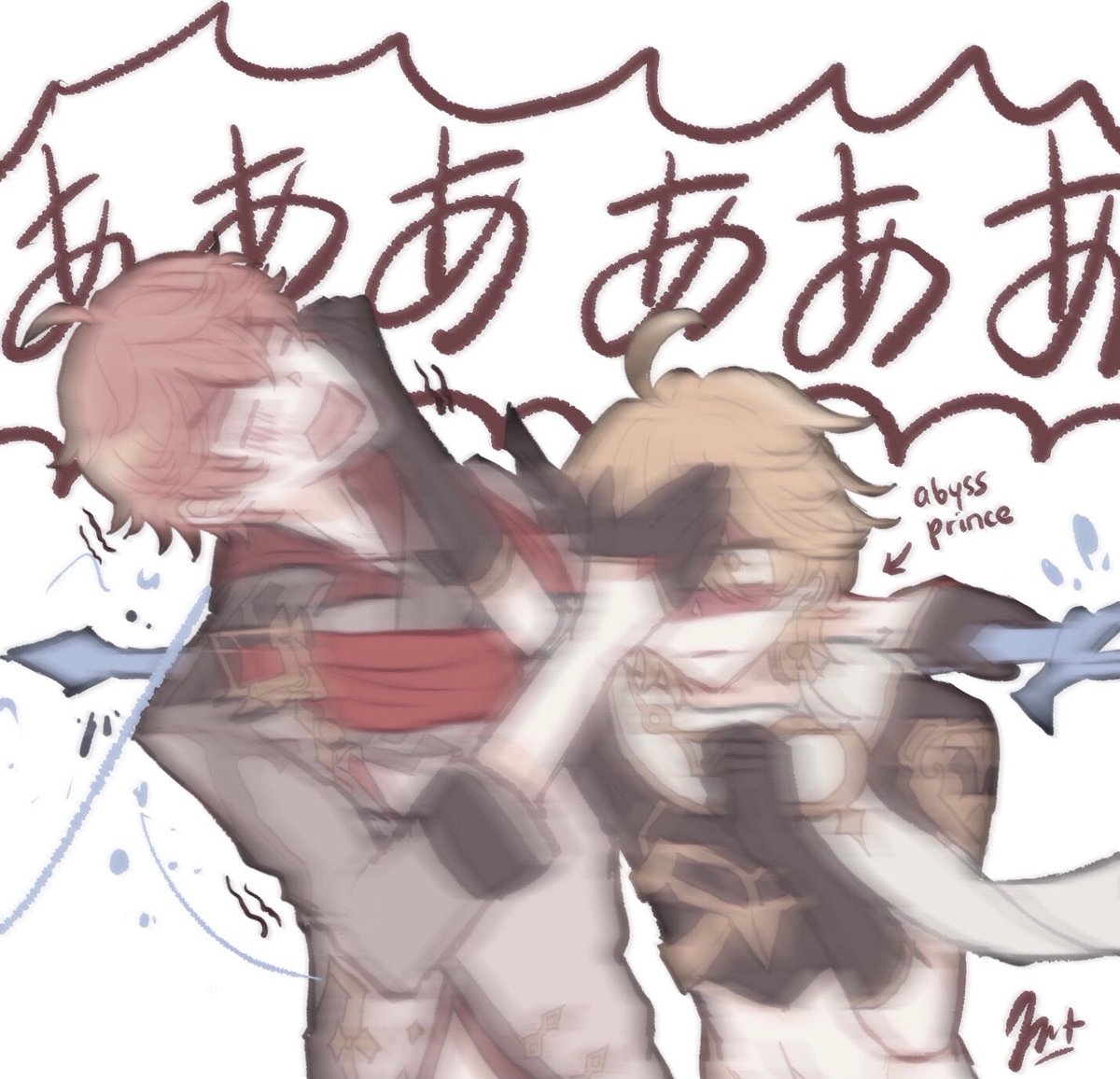妹と弟                  お兄さん達

#原神 