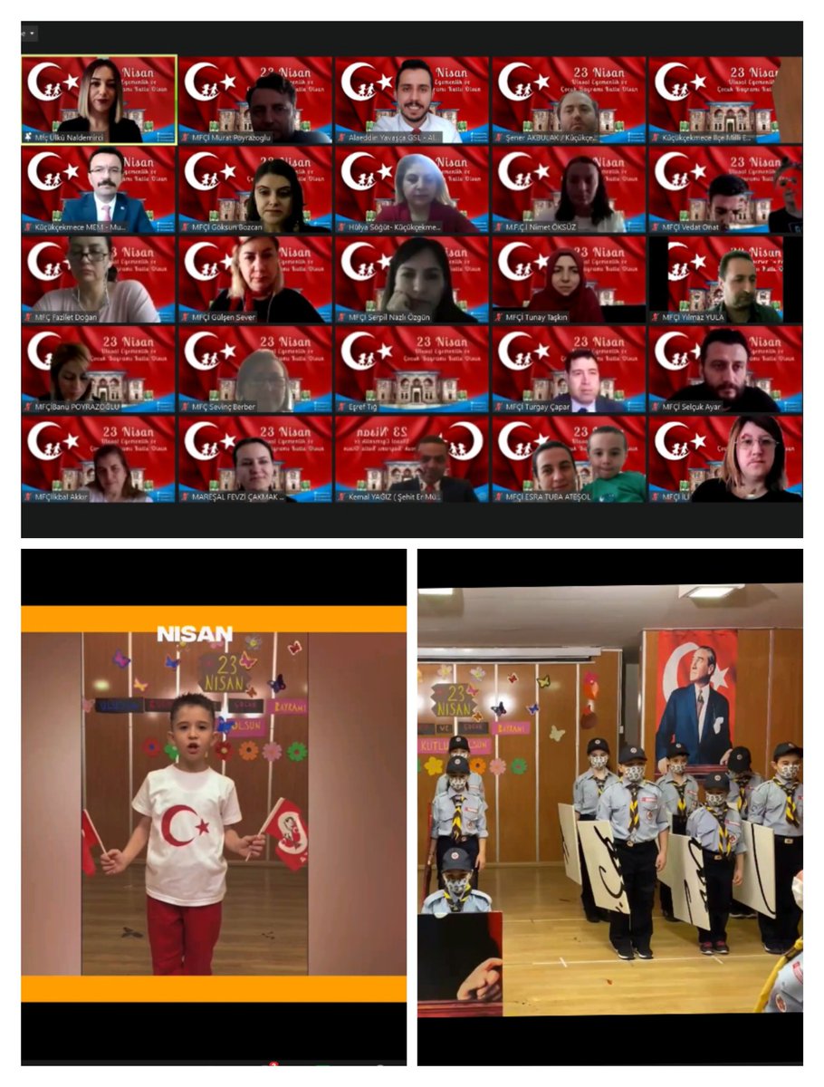 KucukcekmeceMeb's tweet photo. 2️⃣3️⃣ Nisan Ulusal Egemenlik ve Çocuk Bayramı Kutlama Programımızı çevrim içi olarak gerçekleştirdik. 

🇹🇷🎈🇹🇷🎈🇹🇷🎈🇹🇷🎈🇹🇷🎈🇹🇷🎈🇹🇷

En kısa zamanda okullarımızın bahçelerinde coşku, sevinç ve gururla kutlayacağımız bayramlara kavuşmak dileğiyle.

#23NisanMutluOlsun 

@tcmeb https://t.co/xJfa9OZYZA