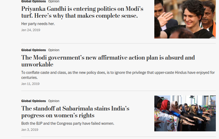 Here are her articles in the WaPo