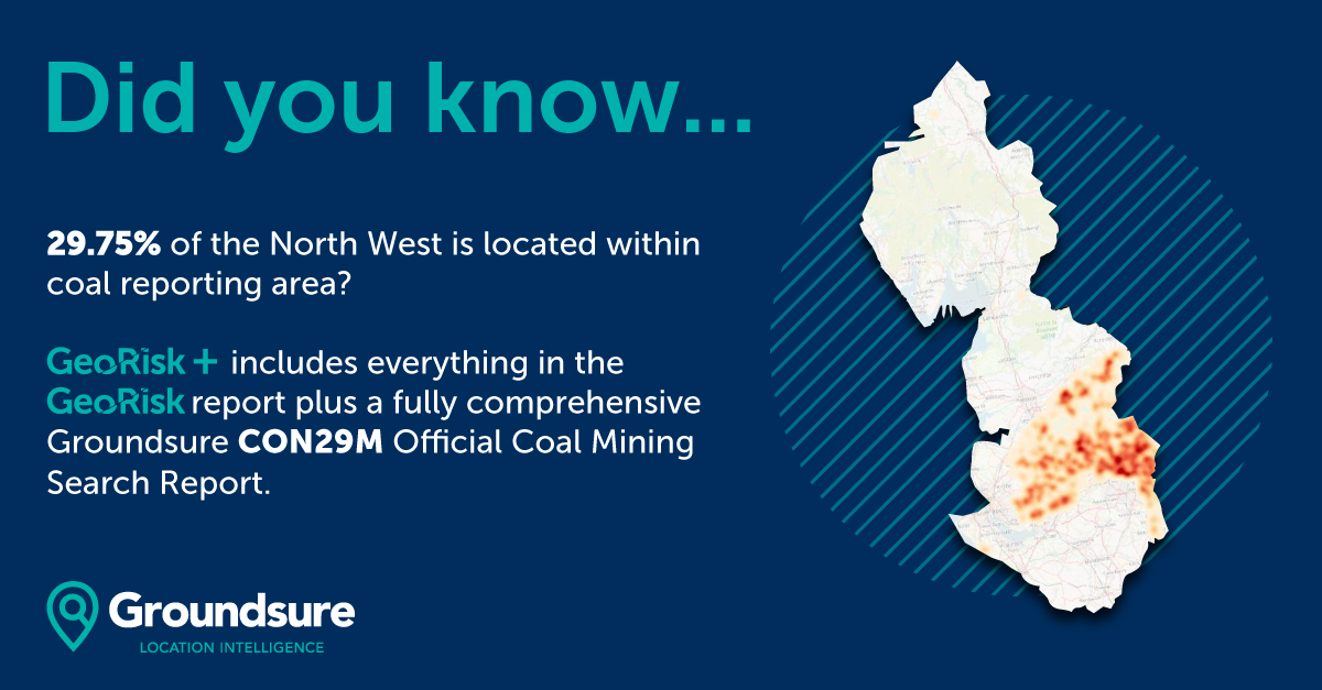 Our GeoRisk + report includes everything in the GeoRisk plus a fully comprehensive Groundsure CON29M Official Coal Mining Search Report (including a mine entry interpretive assessment) and a Cheshire Salt Search where required. Click here to find out more: bit.ly/3avBwcT