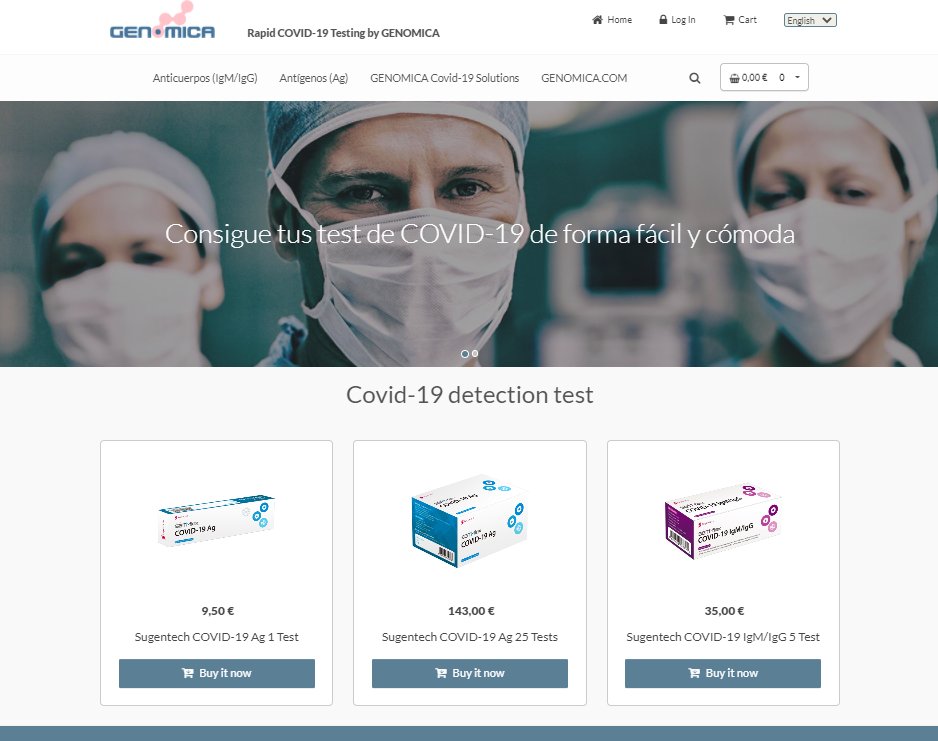 💻📩🛒Hemos lanzado nuestra nueva tienda online RAPIDCOVIDGENOMICA. Una nueva forma de estar en contacto con nuestros clientes.
👉Visítanos en rapidcovidgenomica.com 

#genomica #covid19 #rapidcovid #covidtesting #biotech #healthcare