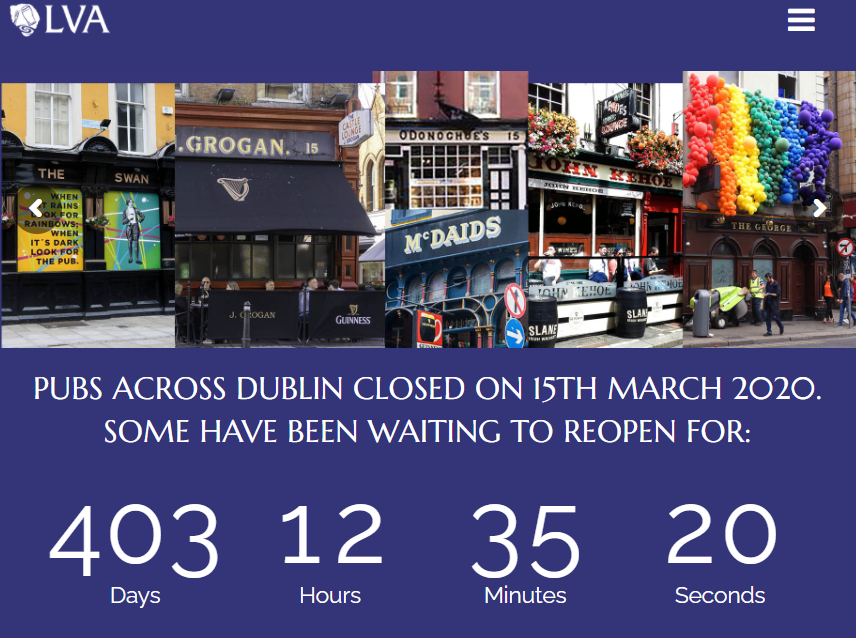 eoghan_okeeffe1's tweet photo. Absolutely love the timer that @LVADublinPubs have on their website. 

Chilling. https://t.co/0nuab9giOH