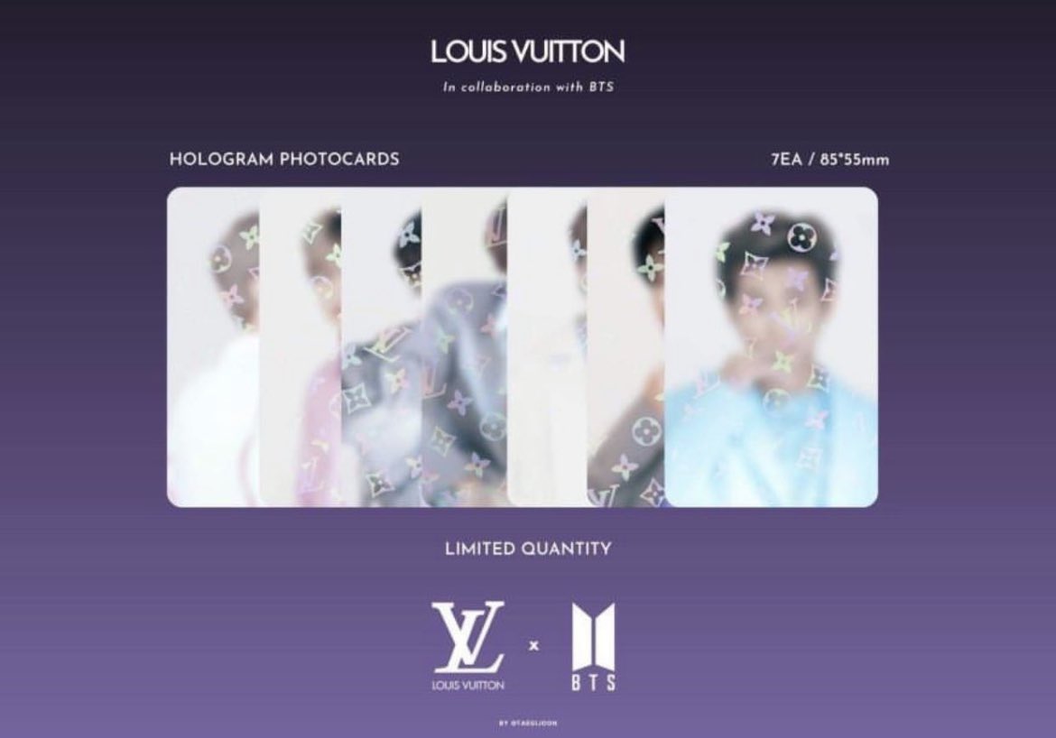 BTS OT7 LOUIS VUITTON C Photo Message Card Photocard Choose ( Korea ) NEW
