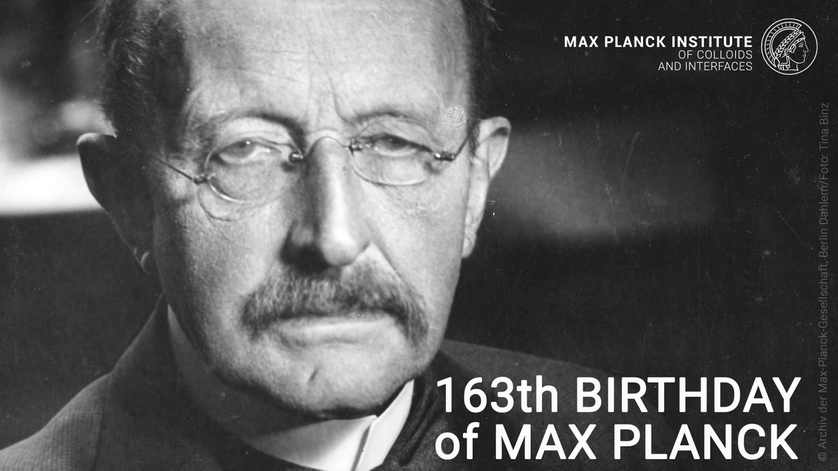 MpiciPotsdam's tweet image. We also celebrate the 163th birthday. Congratulations to our namesake, the #physicist MAX Karl Ernst Ludwig PLANCK! 🥳 #MaxPlanck #quantumphysics #sciencepark @maxplanckpress #anniversary