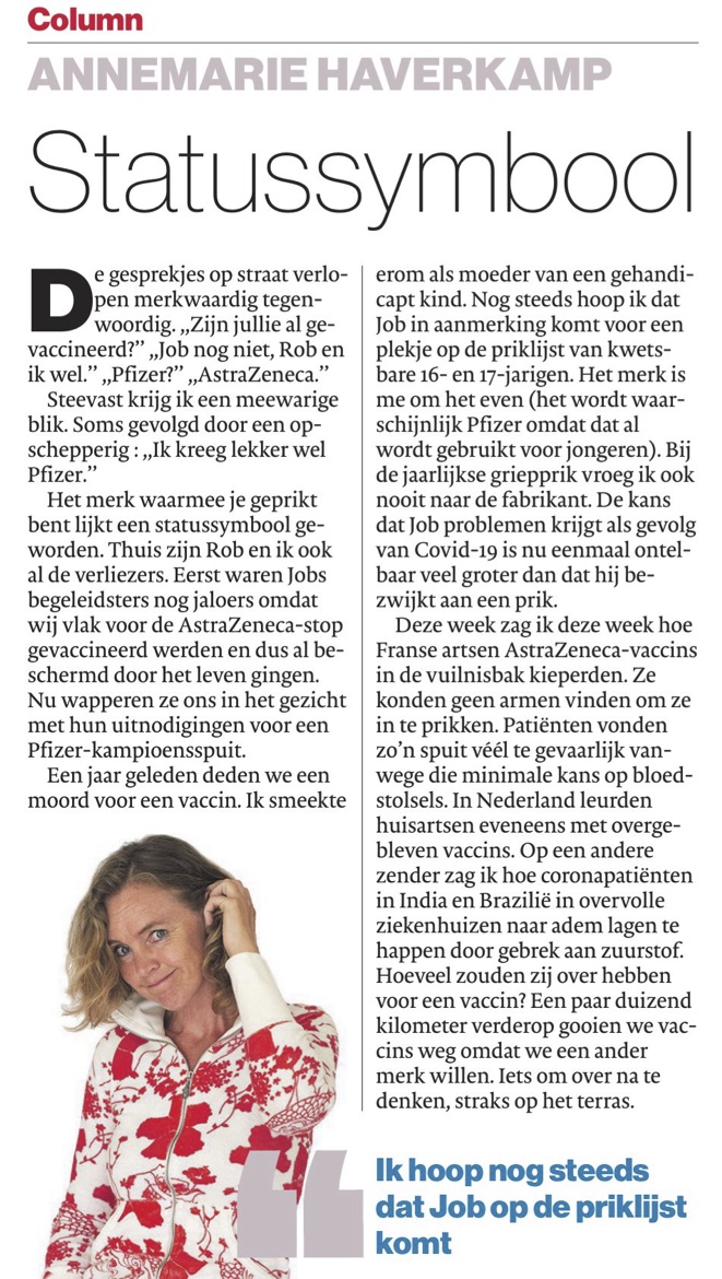 havermarie's tweet image. AstraZeneca? Nee, daar halen we onze neus voor op. Restvaccins worden weggegooid, terwijl in Brazilië en India mensen liggen te stikken.