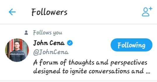 John Cena Follow My message ID Am Happy and Once More ,

Happy Birthday 