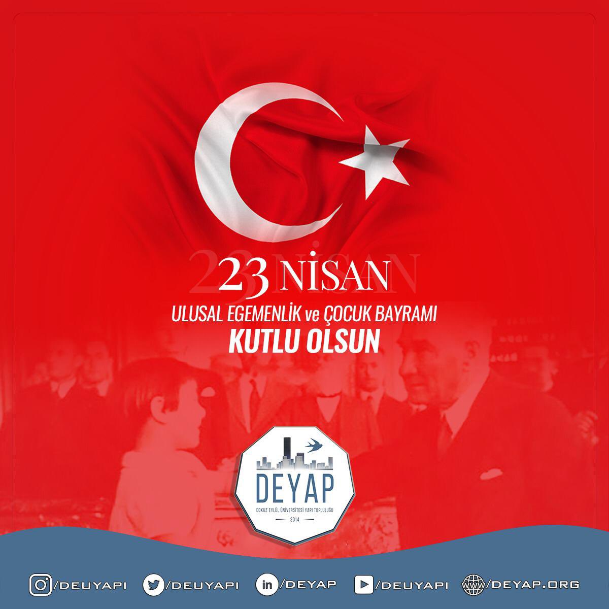 23 Nisan Ulusal Egemenlik ve Çocuk Bayramı’mızın 101. yılı kutlu olsun. 🇹🇷

‘’Özgürlüğün de, eşitliğin de adaletin de dayanağı ulusal egemenliktir.’’
Mustafa Kemal ATATÜRK

#23Nisan