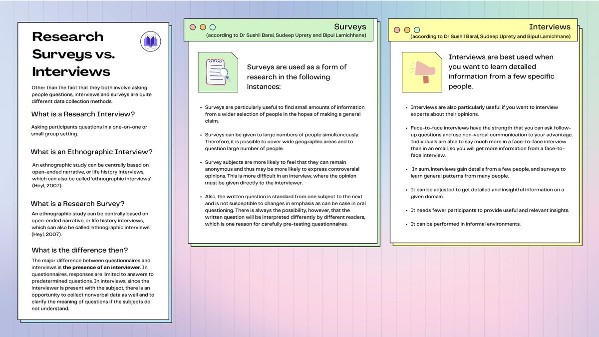 Did you see how  @ResearchBTS got Emily’s side regarding the WSJ? The article said she conducted “an informal survey of 19.. fans” while she actually did “one-hour interviews.”We thought we could give some insight. What is the difference between research surveys & interviews?