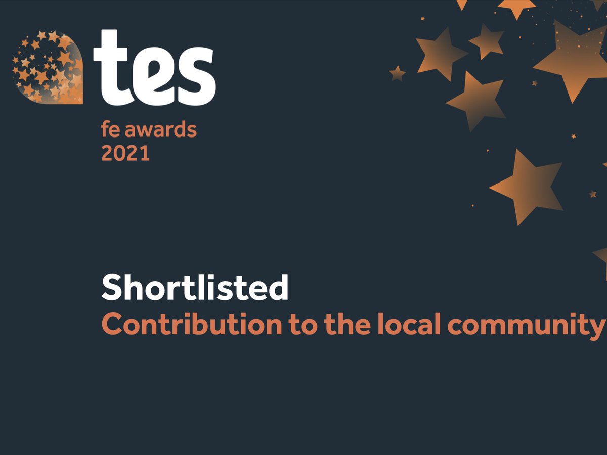 Absolutely delighted that the @CroxtethCampus team have been shortlisted for the second year running for the prestigious @tesfenews Contribution to the Local Community Award! @MyerscoughColl @MyAdultSkills @IanByrneMP