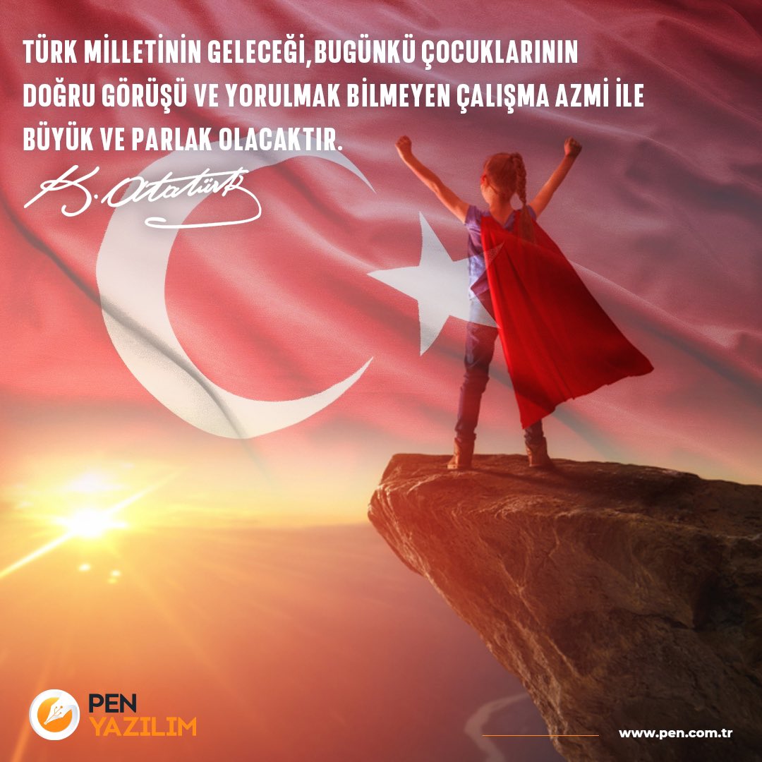 23 Nisan Ulusal Egemenlik ve Çocuk Bayramı Kutlu Olsun! 🇹🇷✨

#23NisanKutluOlsun  #23Nisan