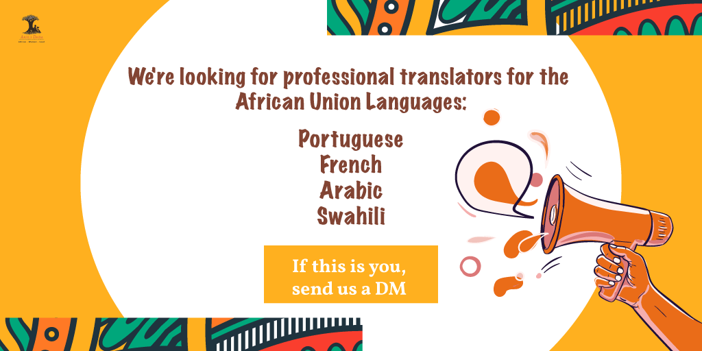 We're looking for professional translators for the African Union Languages. If this is you, kindly DM us.
#IKOKaziKE