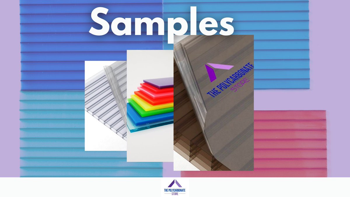 To ensure our products meet the requirements of your project we offer the ability to purchase polycarbonate samples prior to placing a large order.✅

#samples #twinwall #solid