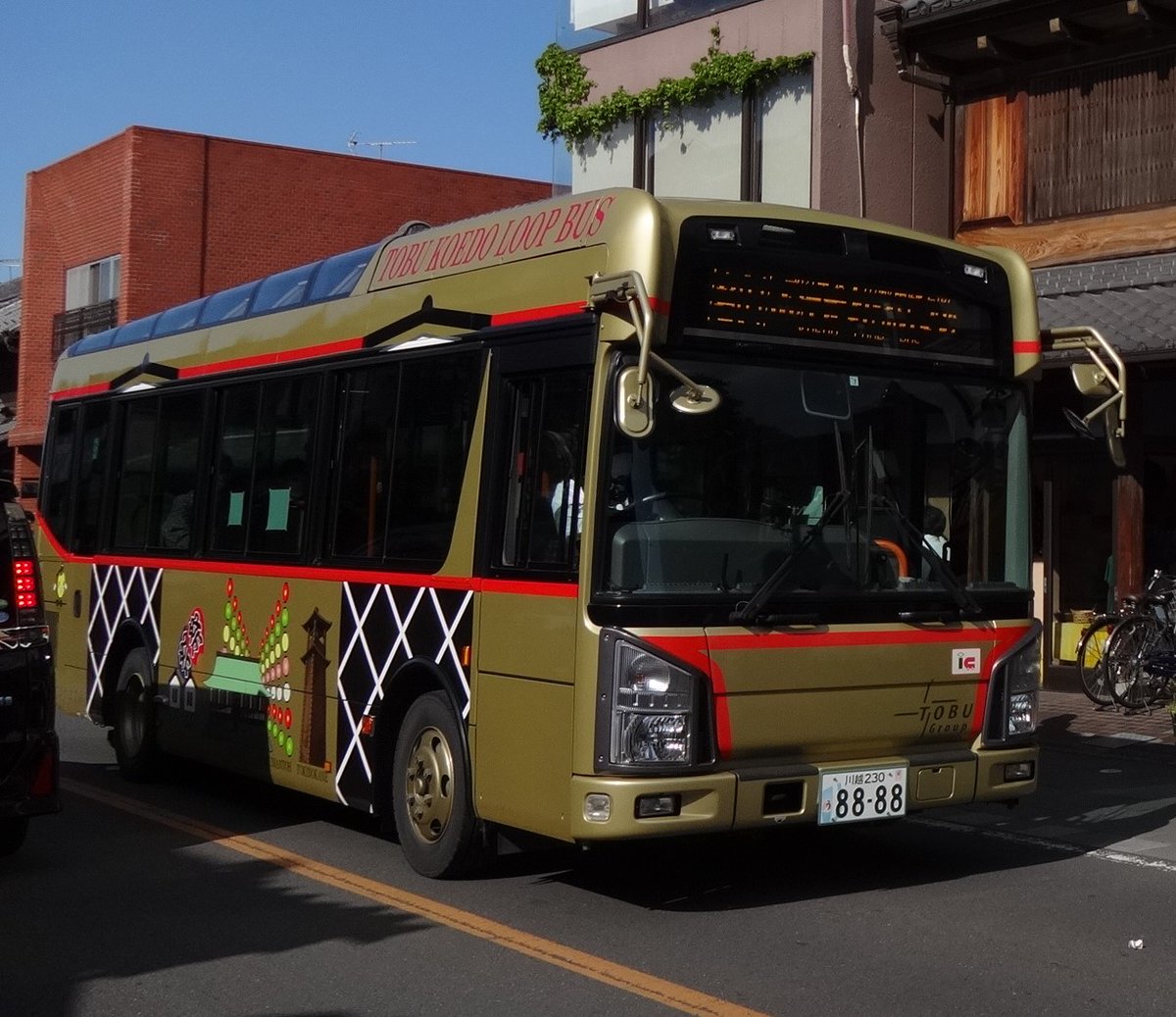 小江戸名所めぐりバス 🌸 川越市内を走行している小江戸名所めぐりバス