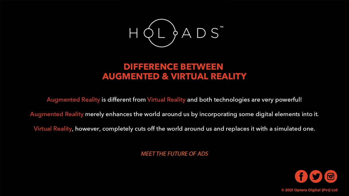 ads_holo's tweet photo. Know the difference! 

Holo-Ads allows you to integrate Augmented Reality into your advertising campaigns. 

The result? 

A unique end-user experience and a special emotional connection with your customers.

#OpteraDigital #TheFutureOfAdvertising #ar #vr https://t.co/xTLX36UVBs