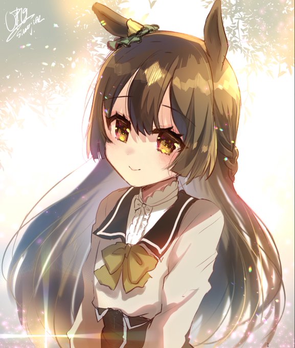 ちっちゃいサトノちゃんらくがき。でっかいサトノちゃんもちっちゃイサトモちゃんも育成したい…(設定的に無理…) 