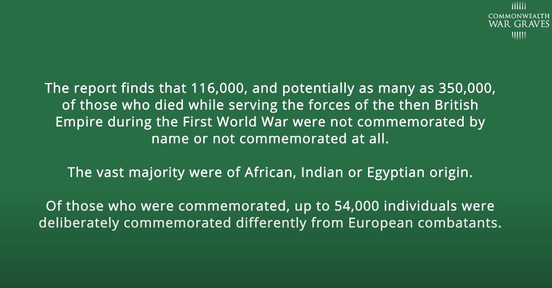 Many buried in 'bush graves' & CWGC's reticence to engage with the problem pushes into the 1930s. "Put simply it supported & allowed decisions that went against it's policy of equal commemoration."/5