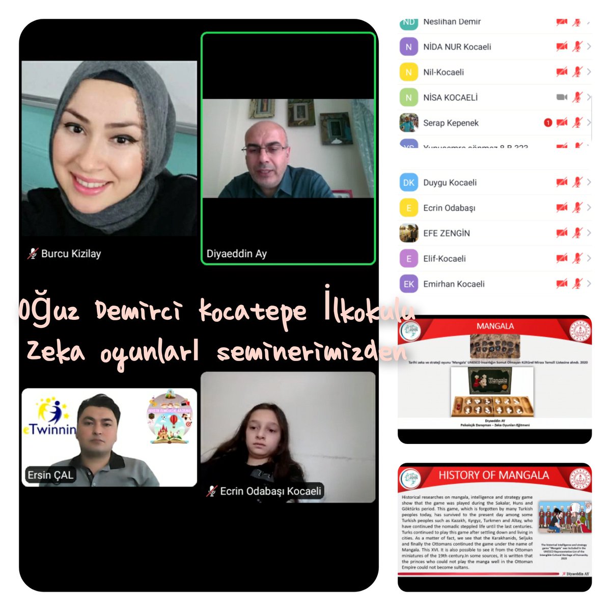 Zeka oyunları seminerimiz
#HayatınRenkleriniKaçırma
#ziyaselçuk #izmitmem #eTwinning