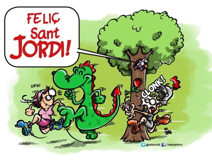 RunningLleida's tweet photo. Feliç diada de Sant Jordi a tots els amics i seguidors. Felicitats a Jordis i Jordines!!!
.
#runninglleida
#diadadesantjordi
#tradicions 
#lleidatanament 
#lleidapower 
#lleidaesmou https://t.co/SjKtiTPXBu