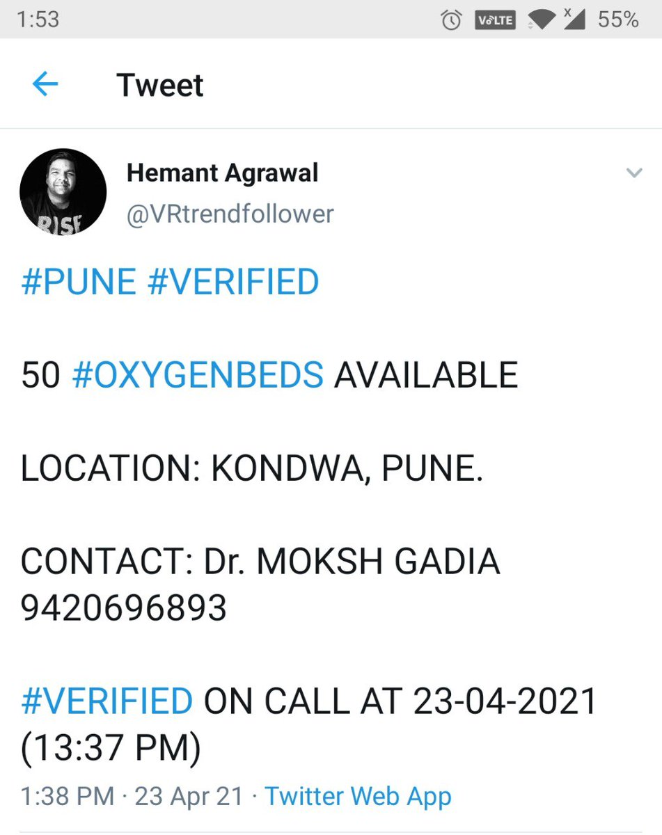 Verified as of 23rd April afternoon. Pune only.