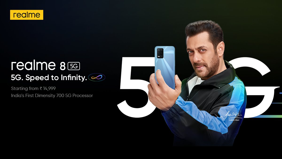 Speed ho to aisi kyuki isse kehte hai ek dum zabardast Speed with India's First Dimensity 700 5G processor! 

or ye speed milegi aapko #realme8 5G me or vo bhi kamaal ke Slim design ke saath. 

Yahi hota hai jab Power meets style!
