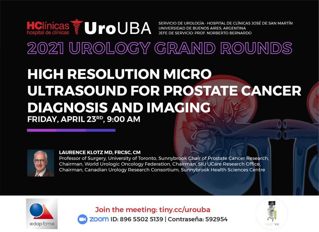 Webinar on ExactVu today moderated by dr. Laurence Klotz in Argentina.