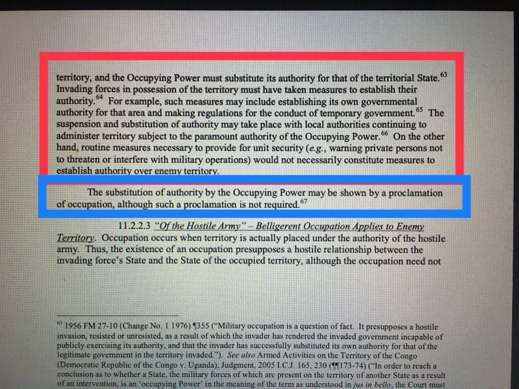 3/ Revisiting Everything,The LoW is a lens which brings EVERYTHING into focus-The type of forces don’t matter (anteefer, BEE EL EM)- The occupiers DON’T NEED TO ANNOUNCE THEIR OCCUPATION- and perhaps most importantly...