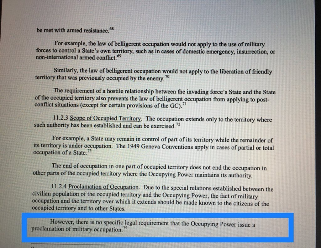 3/ Revisiting Everything,The LoW is a lens which brings EVERYTHING into focus-The type of forces don’t matter (anteefer, BEE EL EM)- The occupiers DON’T NEED TO ANNOUNCE THEIR OCCUPATION- and perhaps most importantly...