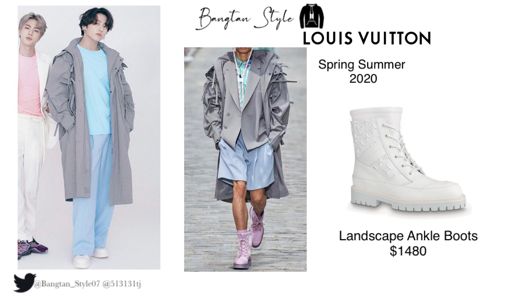 Jimin and Jungkook's louis vuitton oberkampf ankle boots