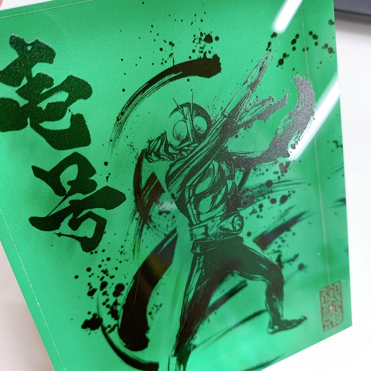 仮面ライダーストア 新商品情報】 墨絵師 #御歌頭 氏が描いた仮面