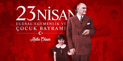 Türkiye Büyük Millet Meclisi'nin kuruluşunun 101. yılı ve Ulu Önderimiz Mustafa Kemal Atatürk'ün, geleceğimizin güvencesi çocuklara armağan ettiği 23 Nisan Ulusal Egemenlik ve Çocuk Bayramı kutlu olsun❤️🤍#23Nisan