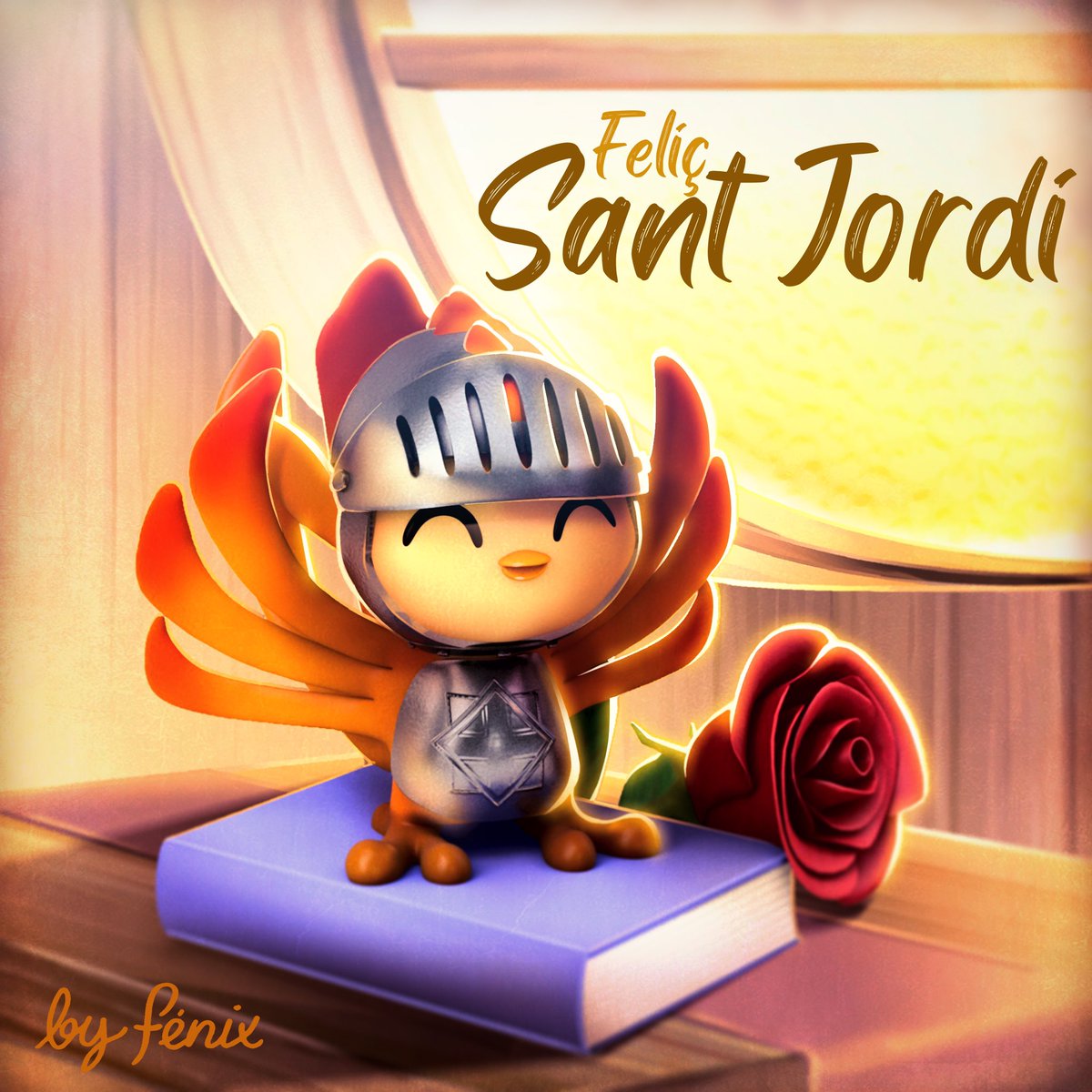 Feliç diada de Sant Jordi 🌹✨ 

#santjordi #diadadesantjordi #rosa #llibres