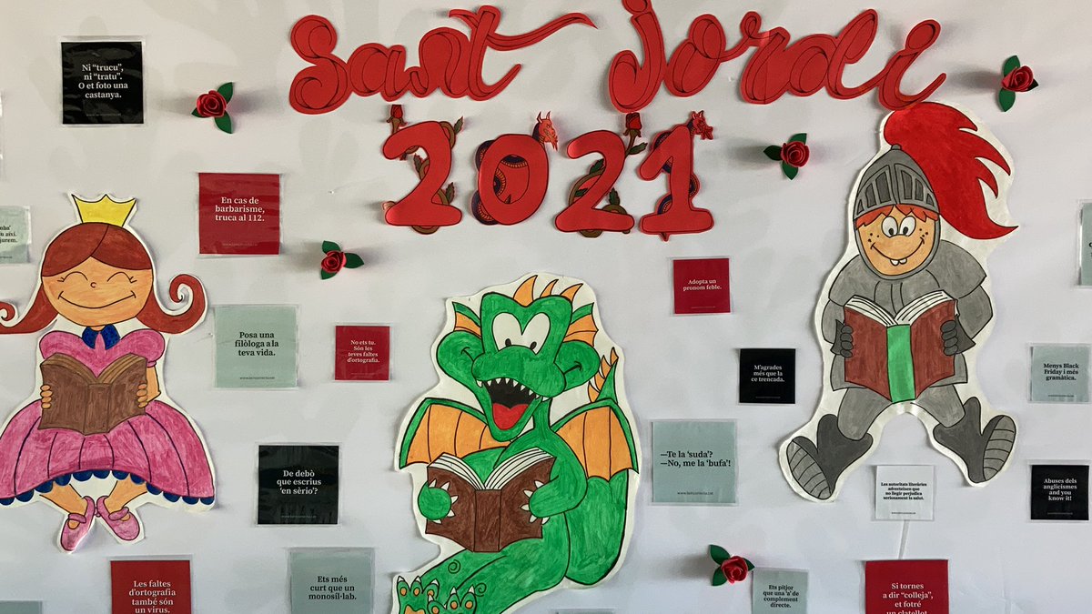 IEsteveAlbert's tweet photo. Us desitgem una feliç diada de Sant Jordi! https://t.co/x2iOfOQS3N
